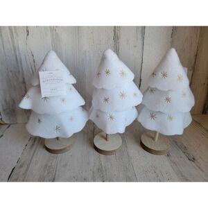 Wonder shop felt snowflake white tree Xmas home decor set table top